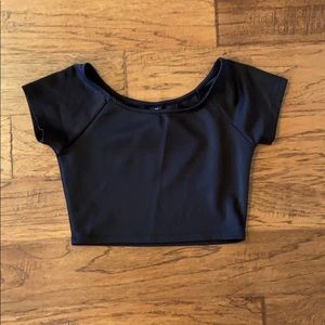 Black crop top S/M